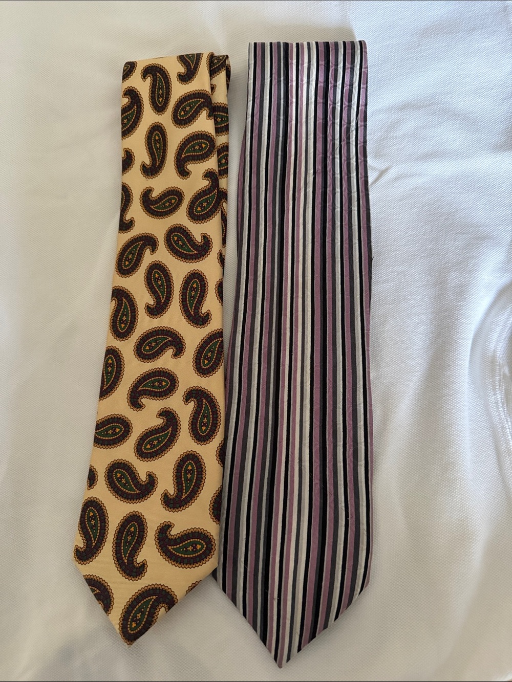 TWO all silk ties Ralph Lauren and Avanzini